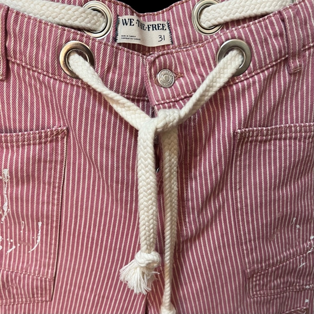 We The Free by Free People:”Moxie” Low Slung Pull-On Barrel Jeans NWOT - Picture 5 of 10